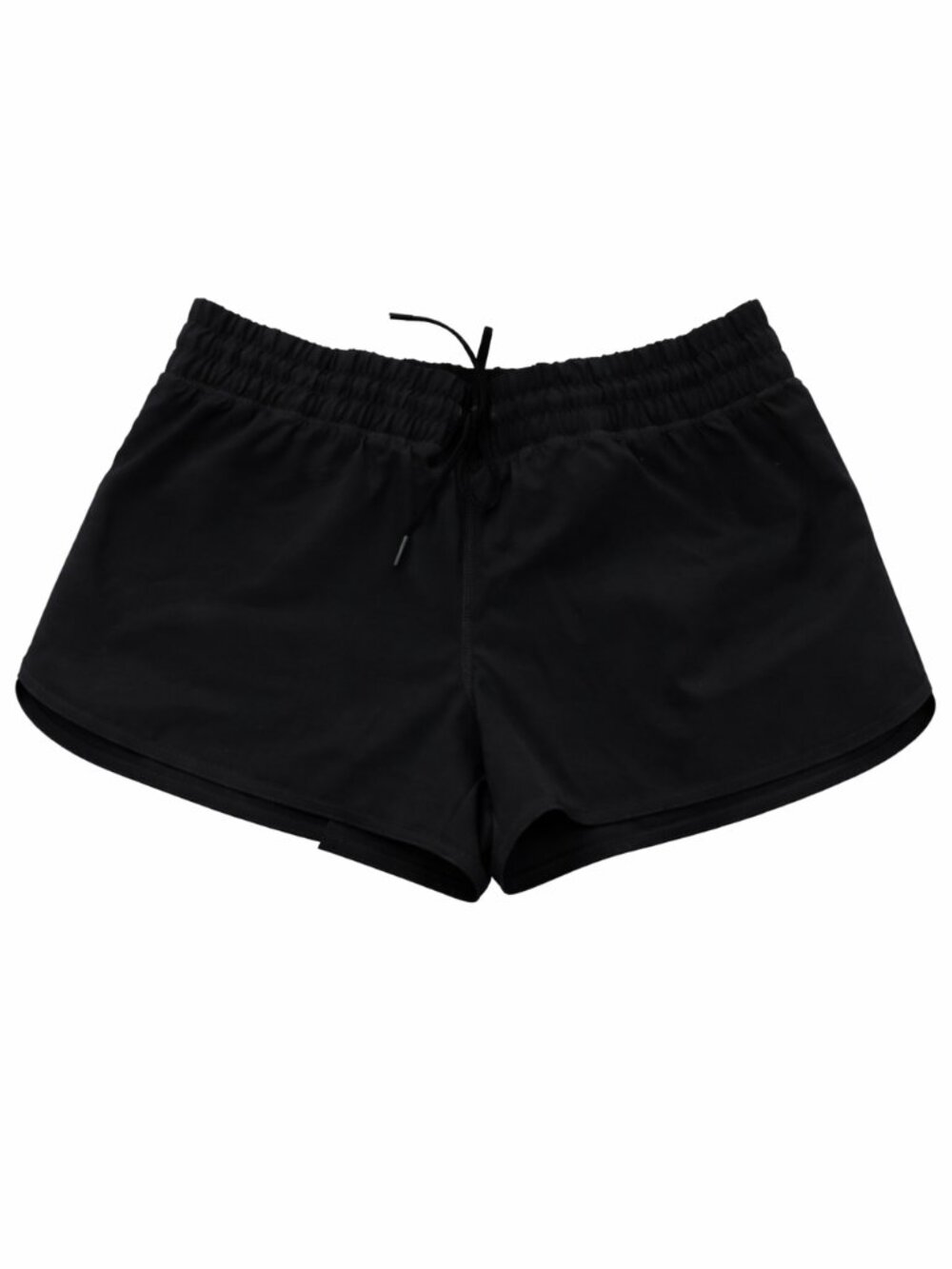 Lands’ End Black Athletic Shorts Size 12 | Running Workout Shorts w/ Hidden Pock